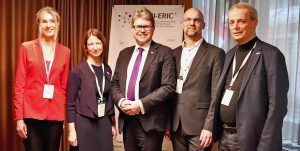Cornelia Stumptner, Hemma Bauer, Minister Martin Polaschek, Prof. Luka Brcic und Georg Göbel